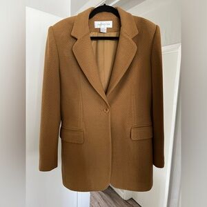 Jones New York Tan Textured Blazer